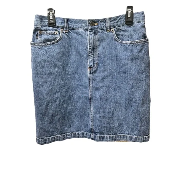 VTG Lauren Ralph Lauren Jeans Co Denim Skirt 8P 90s EUC - Picture 3 of 8